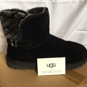 UGG’s Adria Black Sheepskin mini boot